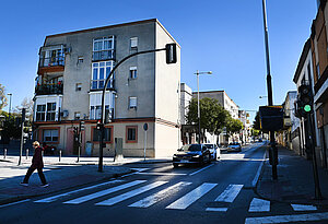Ronda Muleros con intersección Cuesta de la Alcubilla