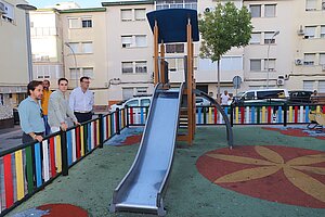 El Ayuntamiento está acometiendo mejoras en el parque de la plaza del Cante Jondo