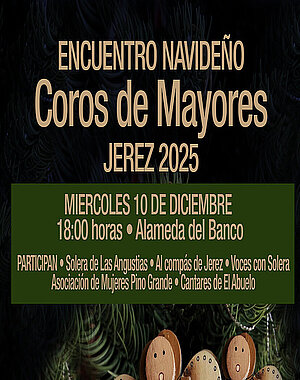 Cartel encuentro coro navideños de mayores