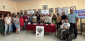 Nela García asiste a la clausura de la Fundación Don Bosco
