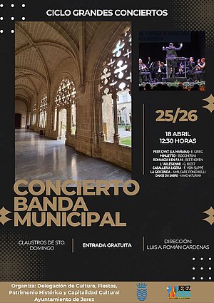 Cartel del concierto de Primavera de la Banda Municipal de Música