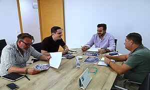 Jaime Espinar ha visitado Estella para conocer la mejora en parques y jardines