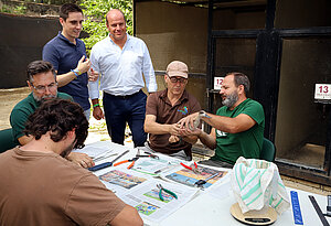 Jaime Espinar durante el anillamiento