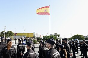Inauguración de la rotonda de la Policía Nacional