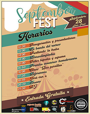 HORARIOS SEPTEMBER FEST