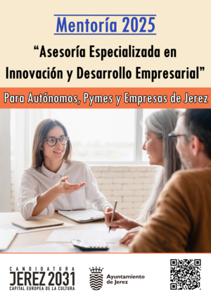 Cartel del programa Mentoría de la Delegación de Empleo