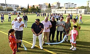El teniente de alcaldesa durante la inauguración