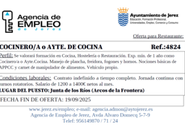 Oferta Agencia Empleo Jerez