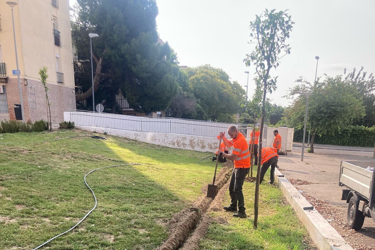 El Ayuntamiento acomete obras en la plaza Venus