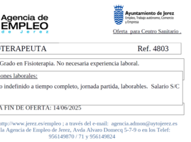 Oferta Agencia Empleo Jerez