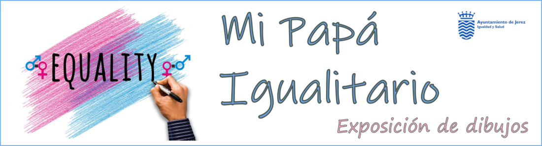 Banner Exposición dibujos padres igualitarios