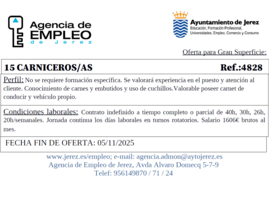 Oferta Agencia Empleo Jerez