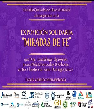 Cartel exposición 'Miradas de fe'