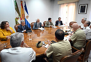 Agustín Muñoz reunión para recuperar Depósito de Sementales