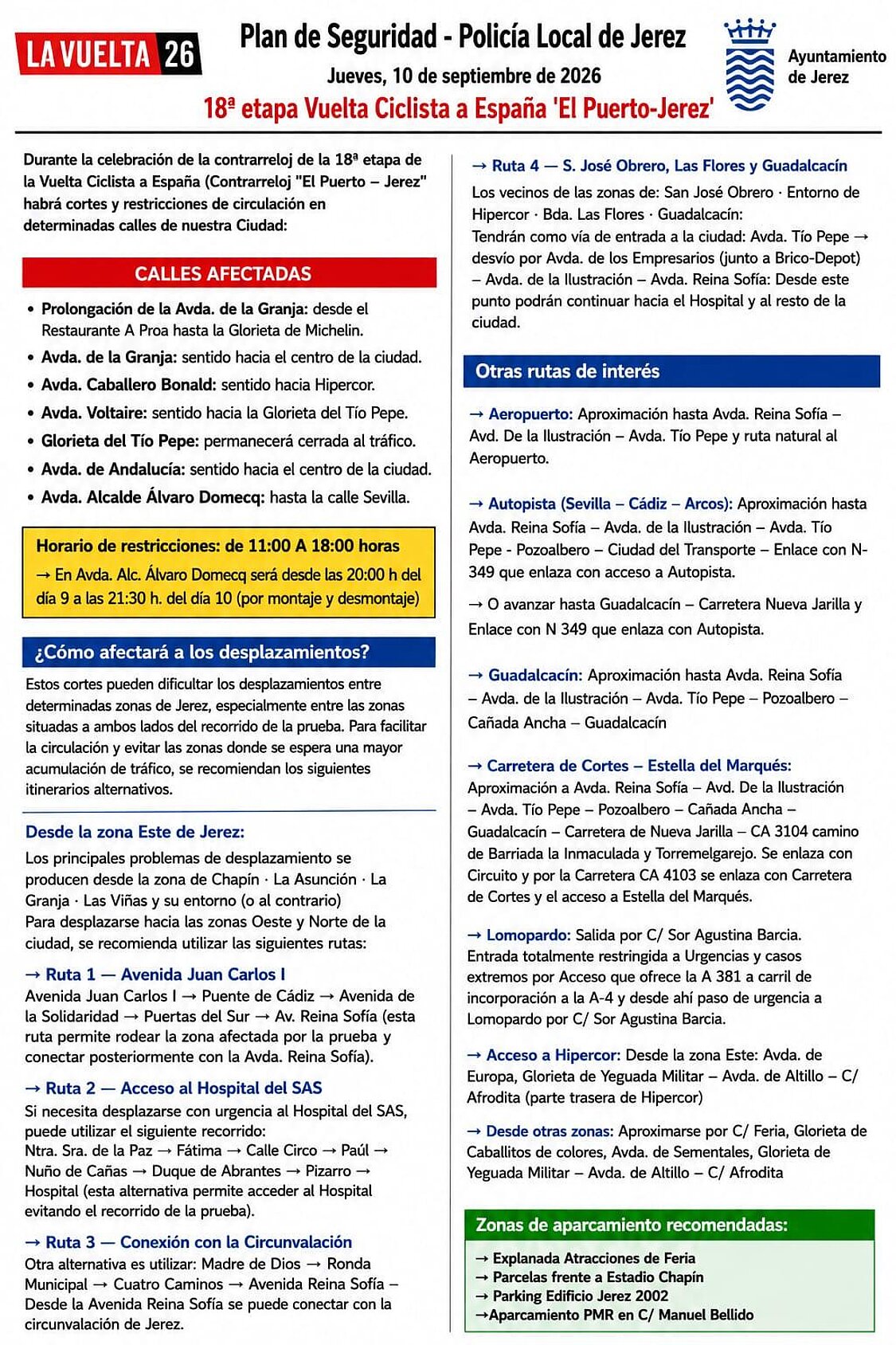 Aviso de cortes