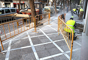 Obras en Porvera y Santo Domingo