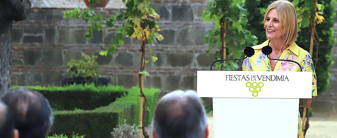 La alcaldesa presenta las Fiestas de la Vendimia