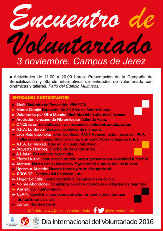 Cartel Encuentro de Voluntariado