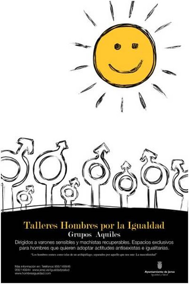 Talleres Hombres por la Igualdad: Grupos Aquiles Cartel de los talleres