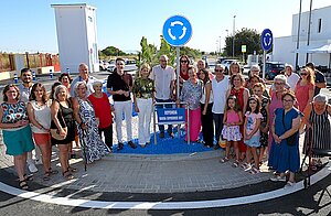 La alcaldesa ha visitado la rotonda de San José Obrero que ya está finalizada