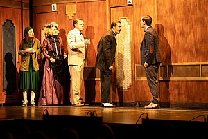 Fotografía de una de las escenas de la obra de teatro