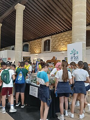 Numerosos jóvenes han participado en el stand de Medio Ambiente de la Feria de la Ciencia
