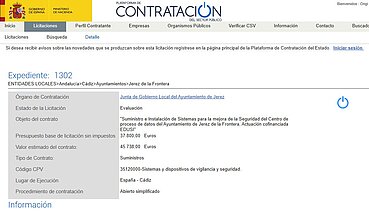Imagen Anuncio licitación