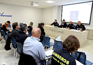 José Ignacio Martínez durante la Mesa Técnica de Seguridad