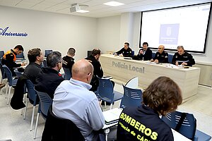 José Ignacio Martínez durante la Mesa Técnica de Seguridad