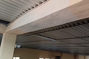 Deportes ha procedido a arreglar los problemas en el Ruiz Mateos causados por el temporal