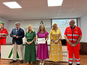 Susana Sánchez recogió la distinción como Zona Cardioprotegida
