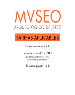 Tarifas visitas Museo Arqueológico