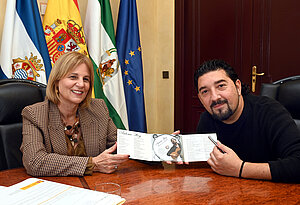 La alcaldesa con Antonio Rey