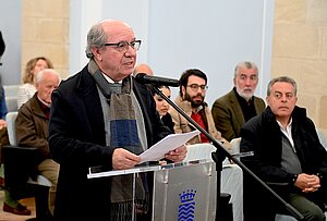 Intervención de Jesús López, presidente de la federación de peñas flamencas