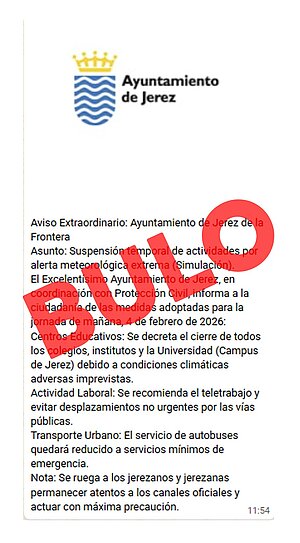 El Ayuntamiento desmiente un bulo que circula por wassap