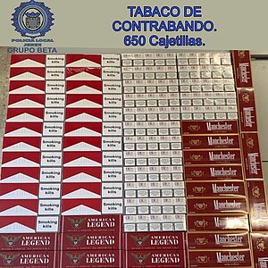 Alijo de tabaco detención