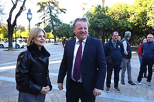 La alcaldesa ha ofrecido una recepción a la delegación de la ciudad de Victoria