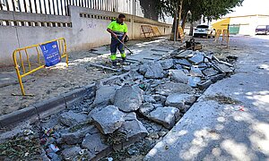 El Ayuntamiento está realizando obras de mejora en Vista Alegre