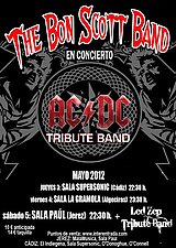 2012 - Concierto The Bond Scott Band celebrado el 5 de Mayo de 2012