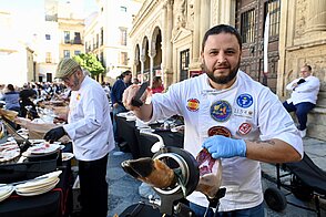 Cortadores de jamón solidarios