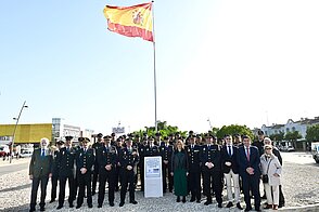 Inauguración de la rotonda de la Policía Nacional