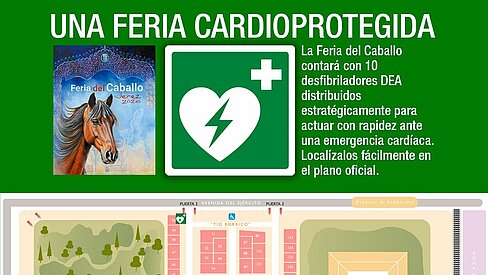 Plano con desfibriladores