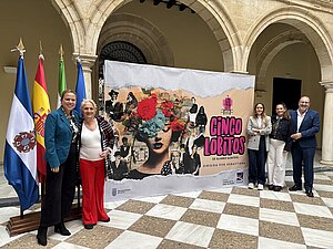 La delegada durante la presentación 