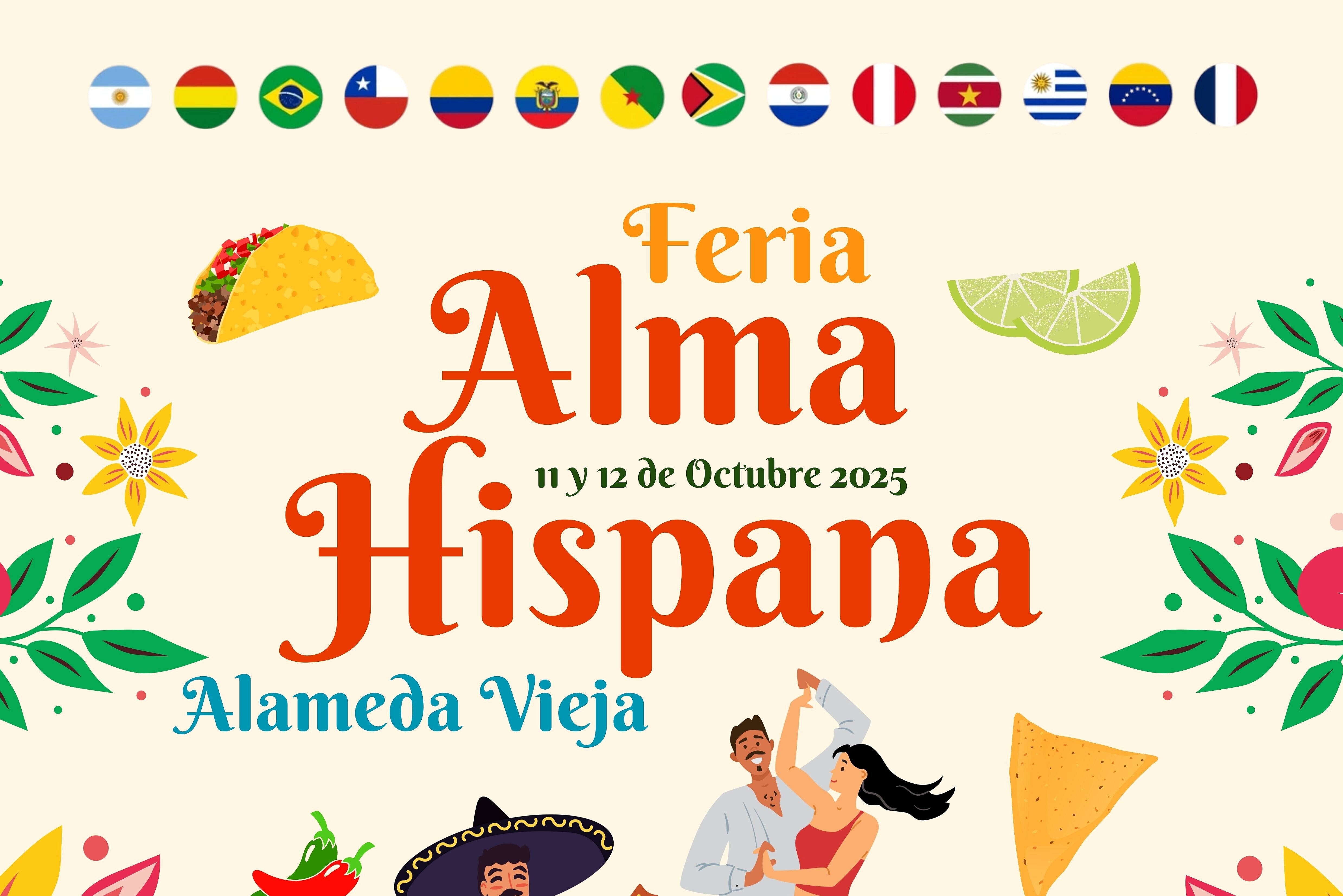 Cartel Festival Alma Hispana que se celebra el 11 y 12 de octubre