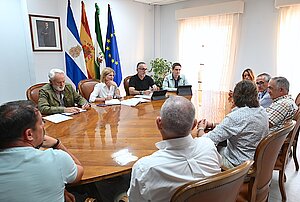 La alcaldesa ha recibido a la nueva junta directiva del Jerez Industrial