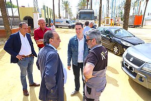 Jaime Espinar y Francisco Zurita han realizado una visita técnica al montaje de la Feria