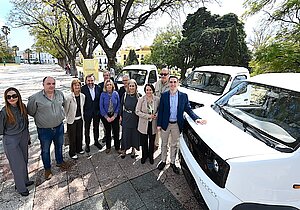 Jaime Espinar presenta los nuevos vehículos de recogida de residuos