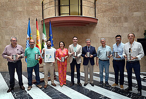 Los delegados durante la presentación