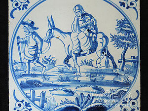 DUTCH TILE WITH BIBLICAL THEME