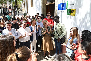 Alcaldesa inaugura plazas Municipio Joven y Centro Gestor Carné Joven Europeo en Sala Paúl